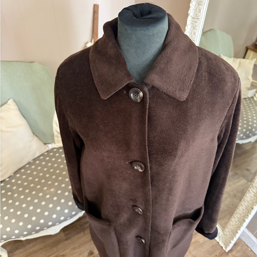 Pendleton • Wool Coat Brown Button Front Japan Li… - image 10
